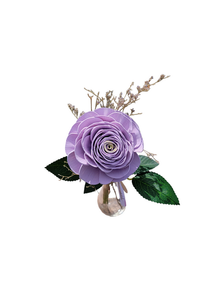 Single Purple Bud Vase Arrangement