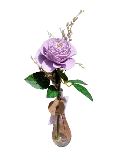 Single Purple Bud Vase Arrangement